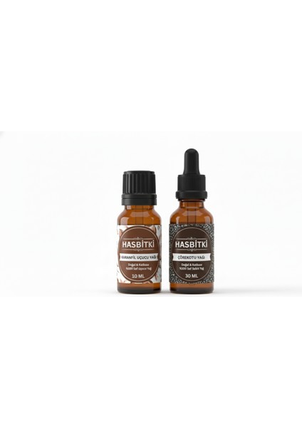 2'li Set Karanfil Yağı & Çörek Otu Yağı Seti 30 ml + 10 ml – Saf ve Doğal