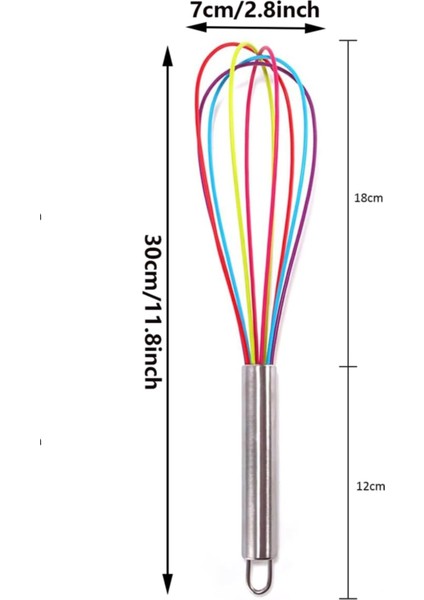 Büyük Boy 30 cm Renkli Silikon Çırpıcı – Mutfak Yardımcınız modelleri