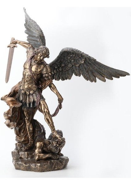 Biblolar - St. Michael Biblo 55X37X73 cm Dekoratif Obje Mitoloji & Tarih