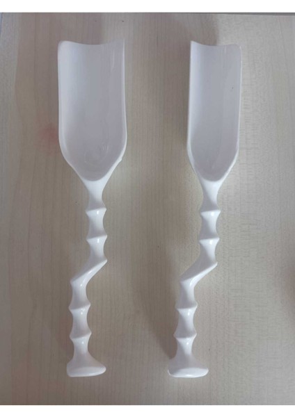Mutfak Için 2’li Plastik Erzak Kaşığı 19 cm