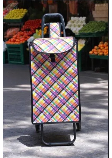 Katlanır Tekerlekli Pazar Arabası – Hafif ve Taşınabilir