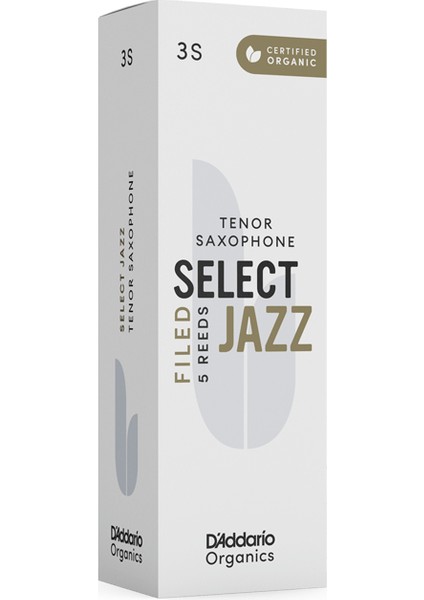 D'addario Woodwinds Organic Select Jazz Tenor Saksafon Kamışı No:3 Soft modelleri