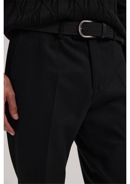 Siyah Regular Fit Kumaş Pantolon modelleri