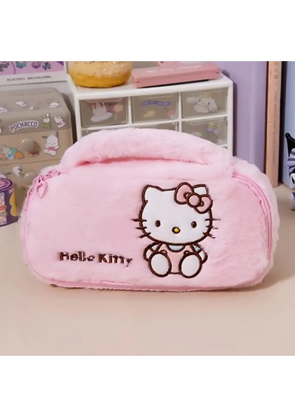 Hello Kitty Figürlü Pelüş Kalem Çantası AD98926