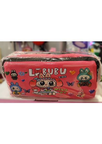 Labubu Figürlü Çift Bölmeli Kalem Kutusu/çantası AD11121