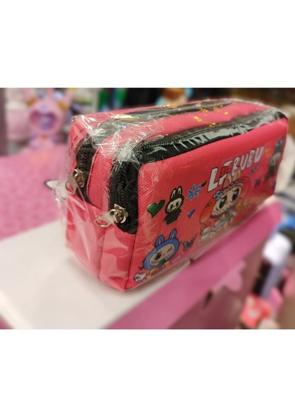 Labubu Figürlü Çift Bölmeli Kalem Kutusu/çantası AD11121 fiyatları