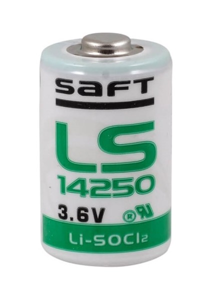 Saft Ls 14250 3.6V 1/2 Aa Size Lithium Pil (Li-Socı2)