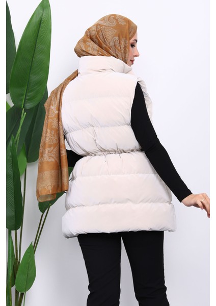 Bej Bel Lastikli Cepli Şişme Yelek fırsatları