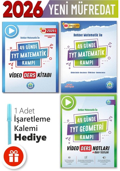 49 Günde Tyt Matematik Kampı - Tyt Matematik Ders Notları 49 Günde Tyt Geometri Ders Notları Hediyeli