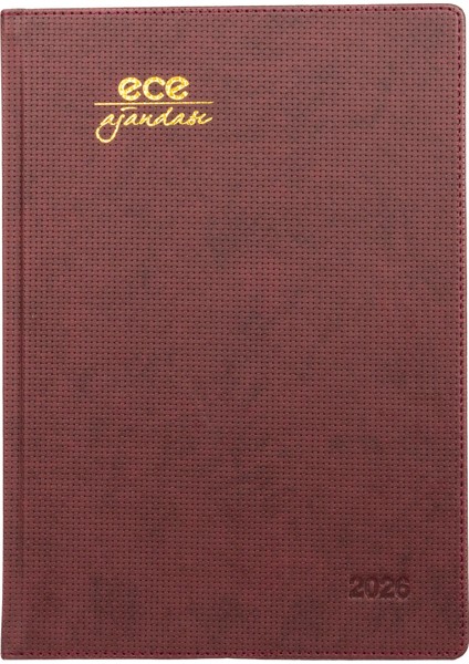 Ece-Çeşme Bordo Haftalık 19,5X28 2026