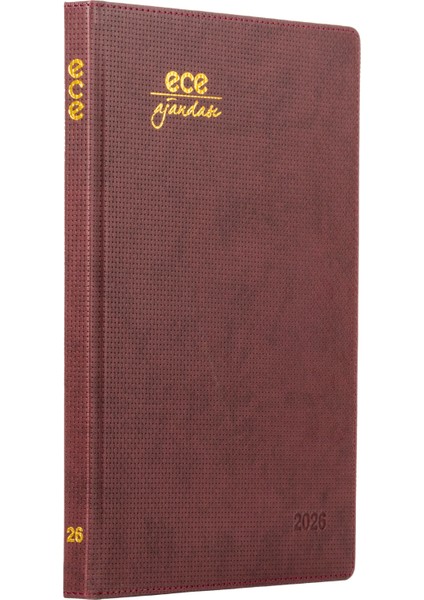 Ece-Çeşme Bordo Haftalık 19,5X28 2026 fiyatları