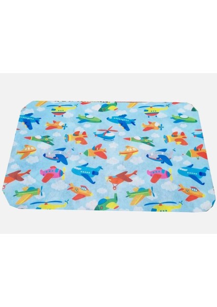 Renkli Desenli Yıkanabilir Bez Beslenme Örtüsü – 30X50 cm Okul Için Ideal