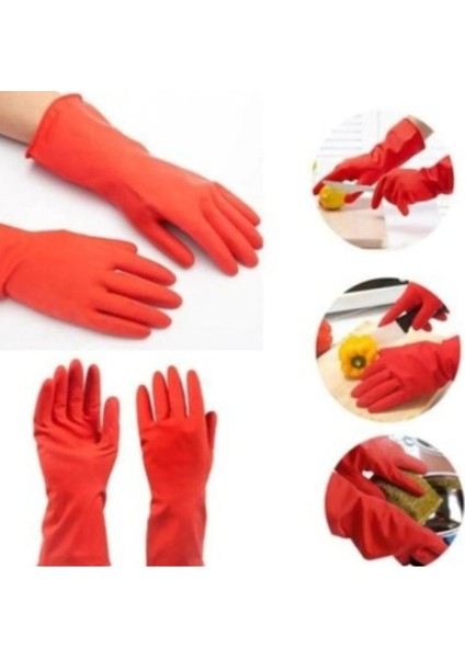 Temizlik ve Bulaşık Eldiveni L Beden – Doğal Lateks, Kaymaz Yüzey, Esnek (9–9.5) fiyatları