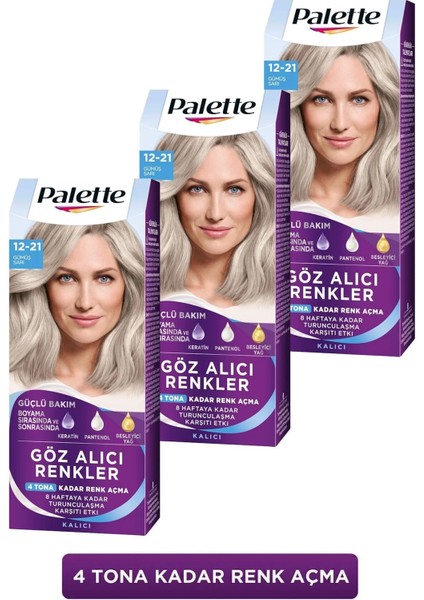 Göz Alıcı Renkler 12-21 Gümüş Sarı x 3 Adet