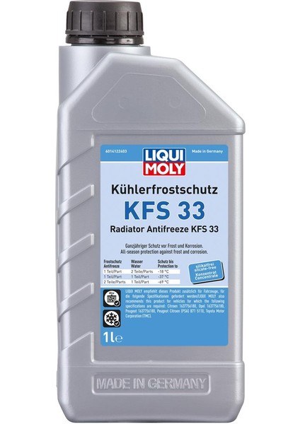 Radyatör Antifrizi Kfs 33 1 L