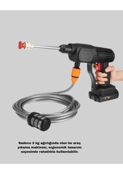 21V Akülü Basınçlı Yıkama Makinesi Çift Akülü ve Hızlı Şarj Özellikli - M267K290-R5226 fırsatları