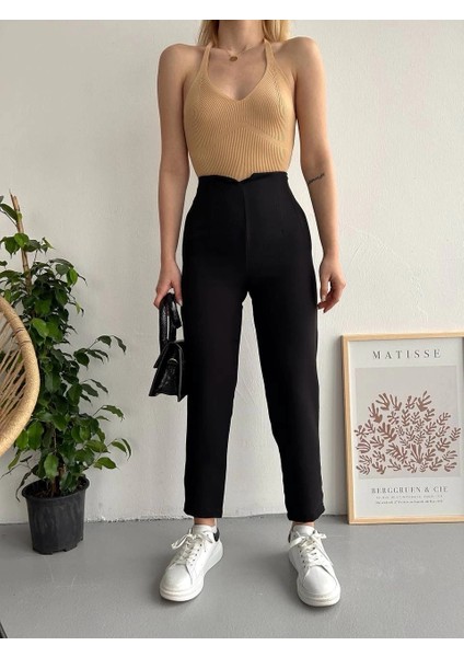 Atlas Fletolu Pantolon Siyah