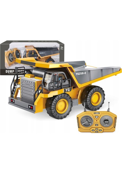 Uzaktan Kumandalı Full Fonksiyon Damperli Kamyon Metal 1:16 Şarjlı Sesli Işıklı Direksiyon Kumandalı