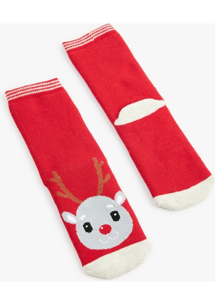 Geyik Detaylı Pamuklu Havlu Çorap fiyatları