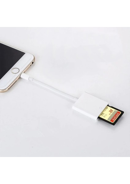 Iphone/ipad Lightning To Sd Kart Hafıza Kart Adaptörü NK105-(5775) - M505K608-R30505 fiyatları