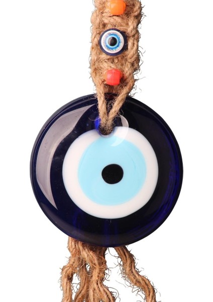 Lüks Makrome Hasır Işlemeli Büyük Nazar Boncuğu Duvar ve Kapı Süsü Dekoratif Ev Ofis Hediyesi Mdl: 2 indirimleri