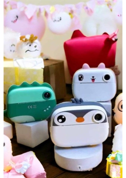 Çocuk Fotoğraf Makinesi Dijital Hd Video Rulo Kağıt Baskılı Yazıcı - M702K789-R57702 fırsatları