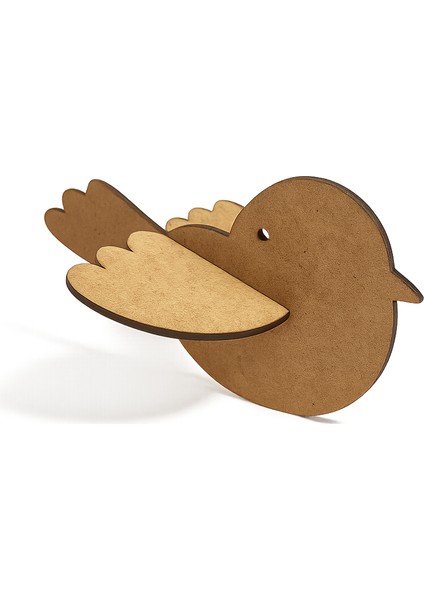 Sevimli Ahşap Kuş Boyama - Boyanabilir Demonte Ahşap Kuş - Toplu Etkilnik - 50'li fiyatları