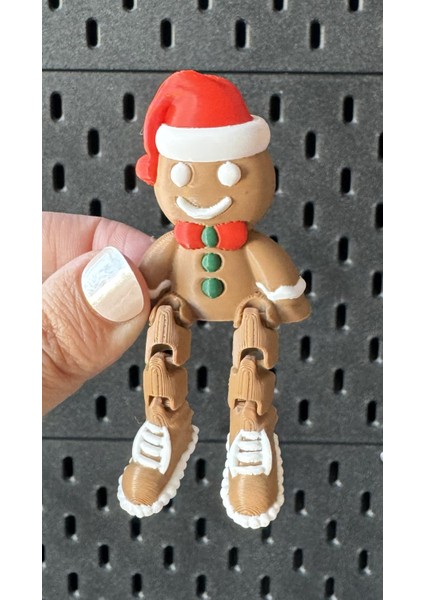 Yılbaşı Konseptli Kurabiye Adam Hareketli Figür