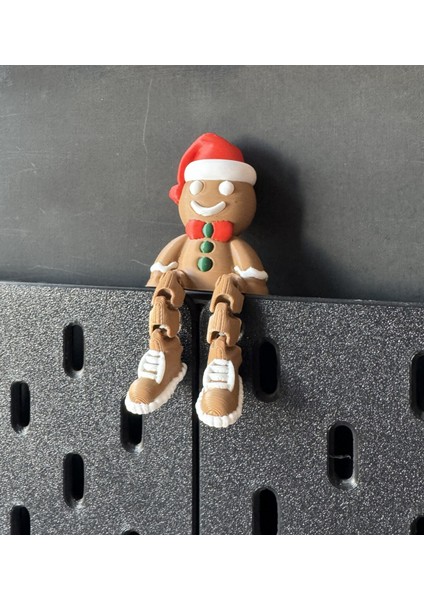 Yılbaşı Konseptli Kurabiye Adam Hareketli Figür