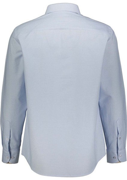 Armürlü Regular Buz Mavisi Erkek Gömlek GM2025300030 fiyatları