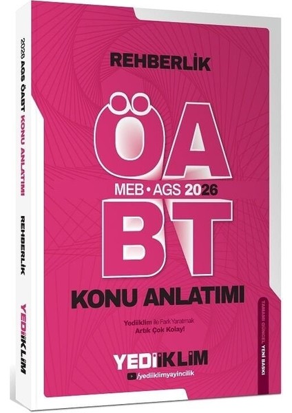 Yediiklim 2026 Öabt Meb-Ags Rehberlik Konu Anlatımı Yediiklim Yayınları