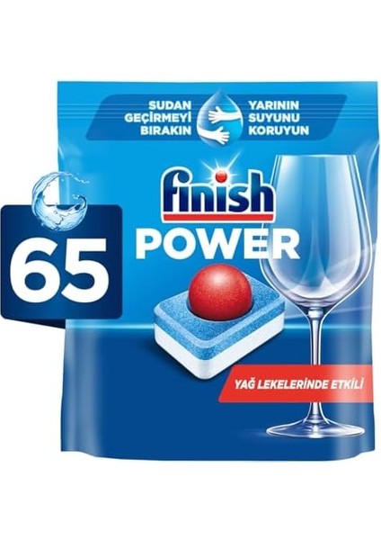 Finish Power Hepsi Bir Arada 65 Bulaşık Makinesi Deterjanı Tableti (1 x 65 Tablet) modelleri