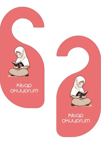 Kitap Okuyorum. Kız Kapı Askısı Kapı Uyarı Levhası fiyatları