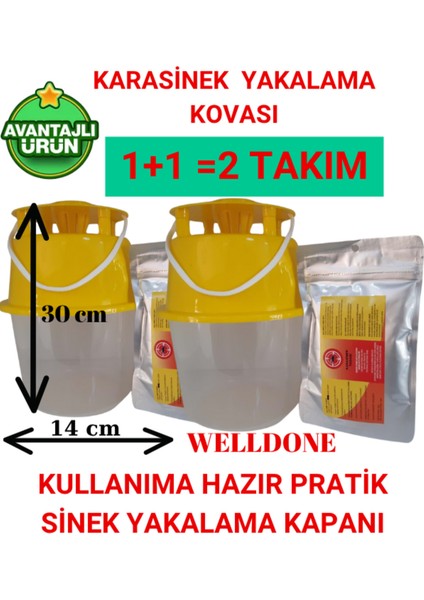 Karasinek Kovası Tuzak Karasinek Tuzağı Karasinek Torbası Sinek Zehiri Sinek Ilacı Sinek Kapanı