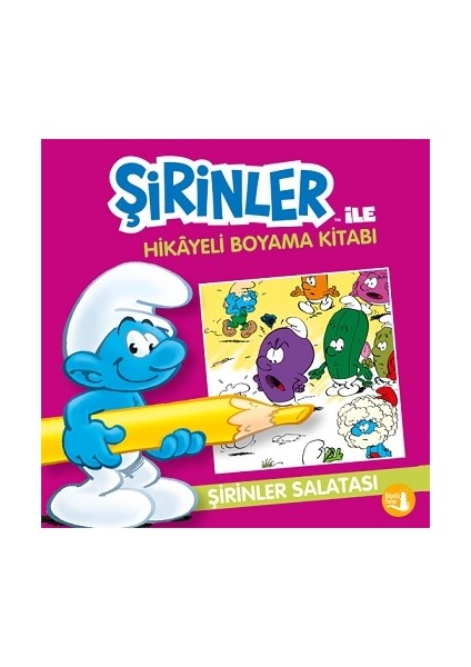 Şirinler Ile Hikaye Boyama Kitabı - Şirinler Salatası