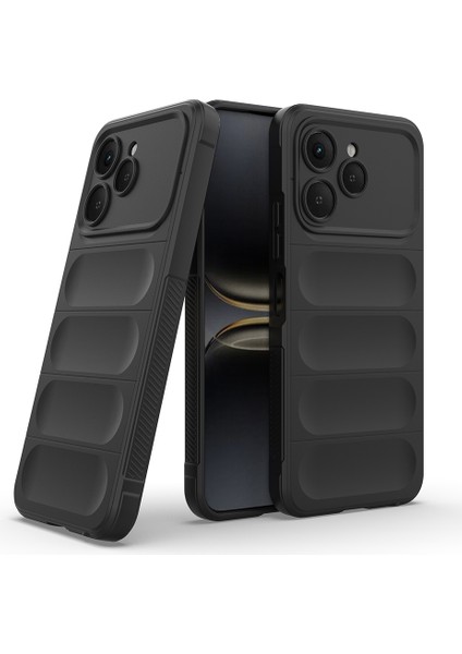 Tecno Spark 40 Uyumlu Kılıf Kamera Korumalı Içi Kadife Leke Bırakmaz Dalga Desenli Kapak