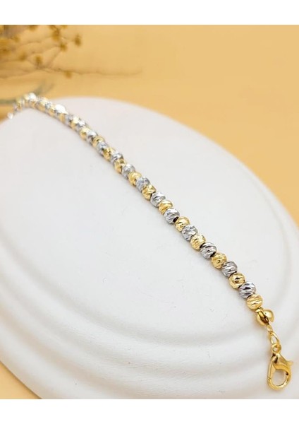 Çift Renk Kalın Silver Dorika Bileklik