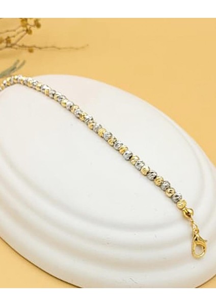 Çift Renk Kalın Silver Dorika Bileklik modelleri