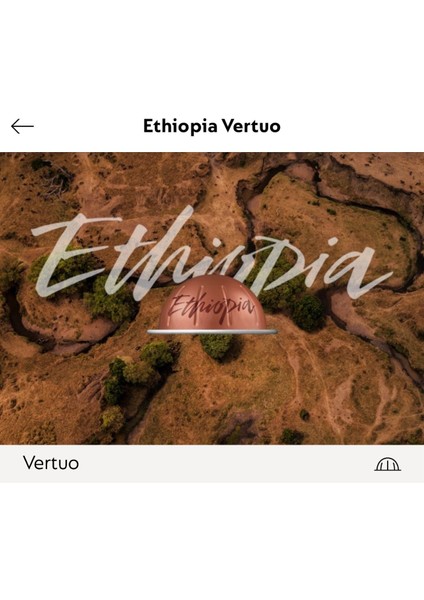 Ethiopya Vertuo Kapsül Kahve 10 Lu (Vertuo Makineler Için Uygundur)