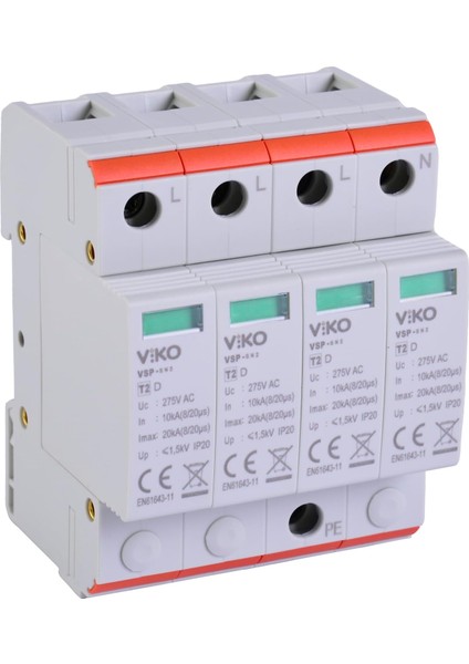 Vsp-4/20/d Modüler 20KA 4kutup D Tip