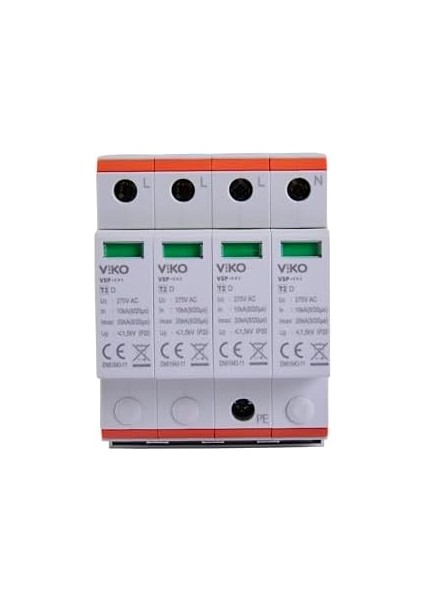 Vsp-4/20/d Modüler 20KA 4kutup D Tip modelleri