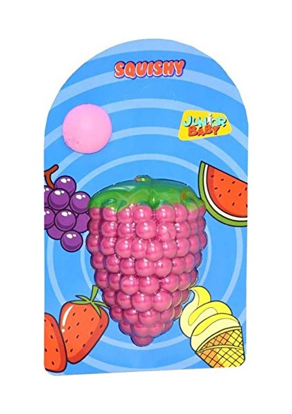 2 Adet Junior Baby Squishy Oyuncak Üzüm