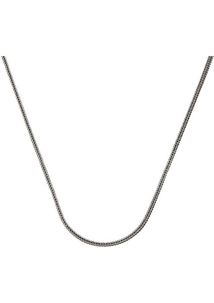 ​Gümüş 2 mm Tilki Kuyruğu 65 Cm Zincir