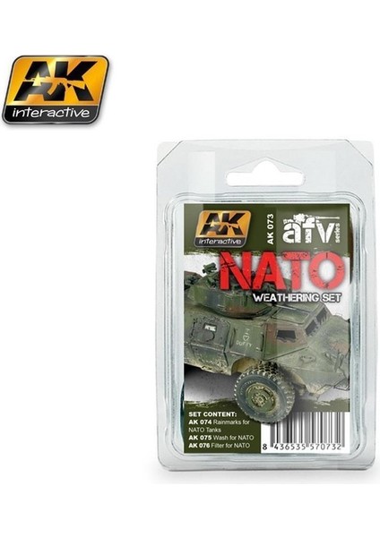 Ak 072 3X35 Ml. Nato Araçları Eskitme, Enamel Model Boyası Seti