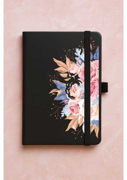 Promosyon Tarihsiz Premium Termo Defter Desenli 192 Yaprak - Çiçek