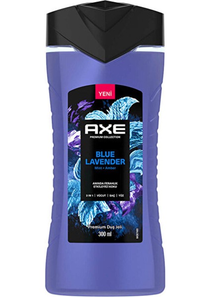 3 Adet Axe Duş Jeli 3in1 Blue Lavender 300 ml fiyatları