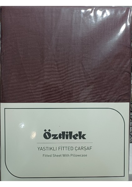 Colourist Fitted Çarşaf Mürdüm %100 Pamuk Tek Kişilik Yastık Kılıflı