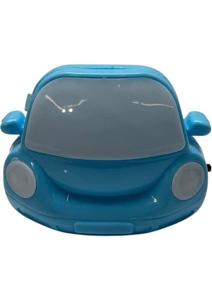 Araba Desenli Fişli Gece Lambası Anahtarlı Ledli Beyaz Işık