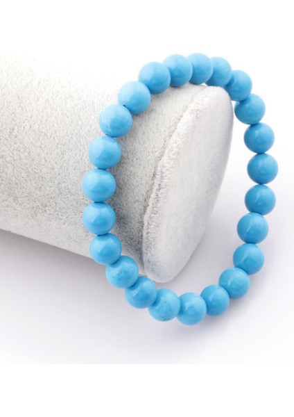 Turkuaz Firuze Doğal Taş Bileklik 8 mm Yuvarlak Kesim fiyatları