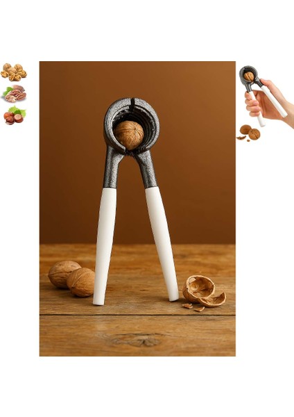 Metal Ceviz Kıracağı Beyaz Saplı Ceviz Vb. Kıracak (Ebat: 18,3 Cm) modelleri